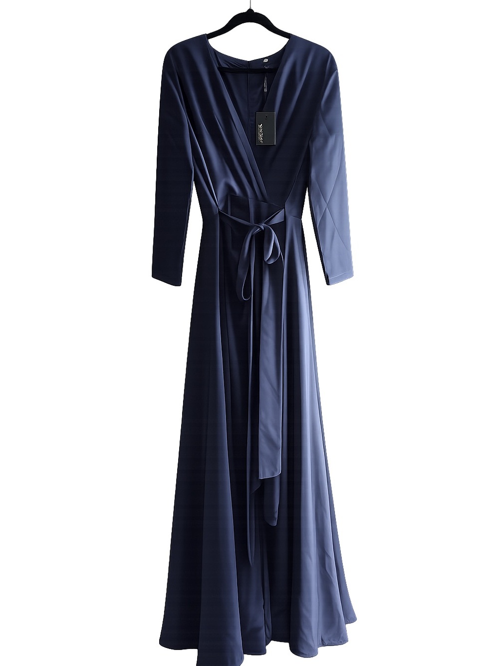 Navy Formal Maxi Dress. Zip back. Tiered hem line. Mother of Bride/Groom.
